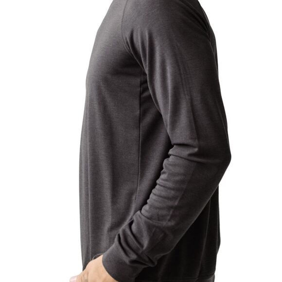 Cozy earth Ultrasoft Crewneck LS Sweatshirt charcoal size Large NWT in packag - Picture 3 of 8